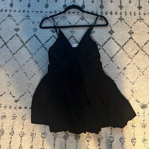 Goodnight Macaron black romper NWT